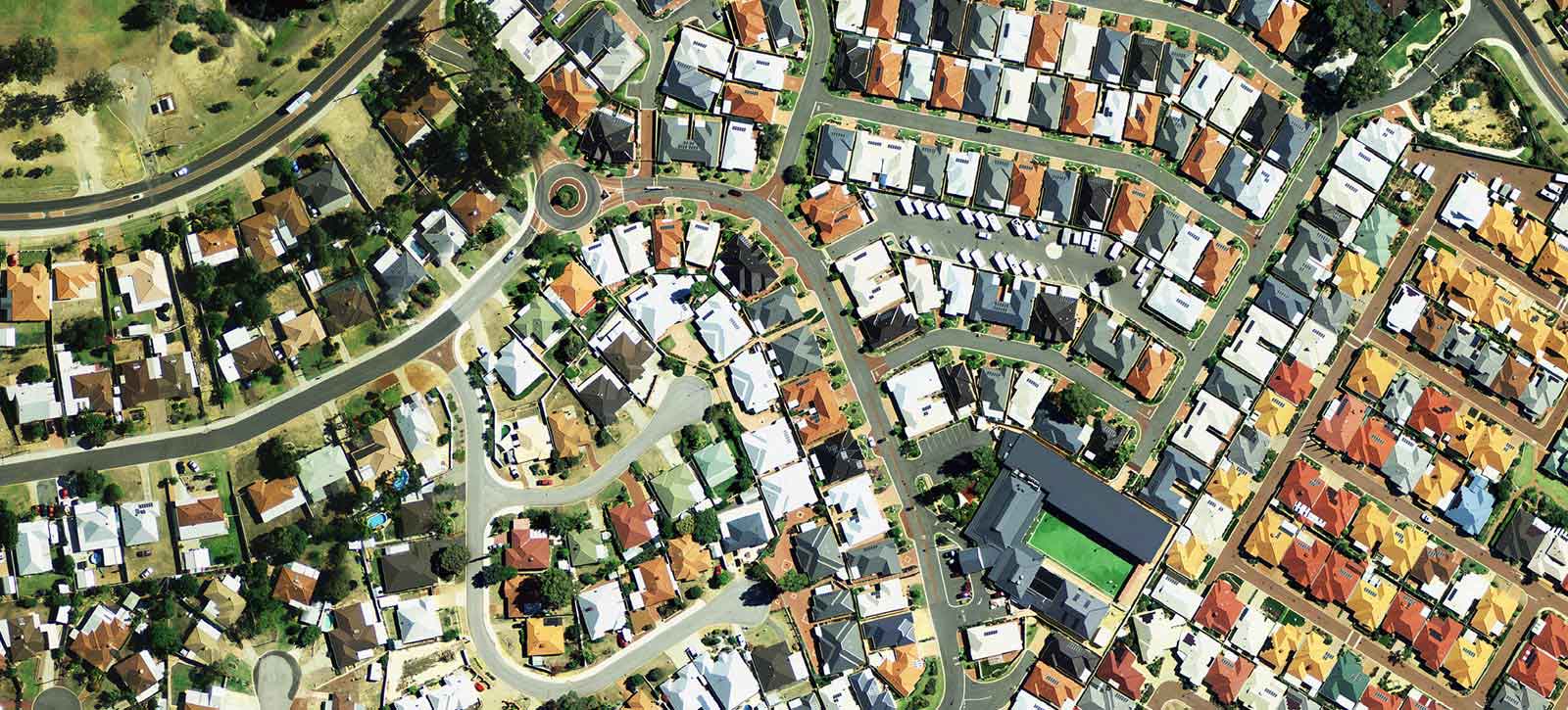 Aerial photo of Perth suburb